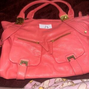 Coral Pink Handbag